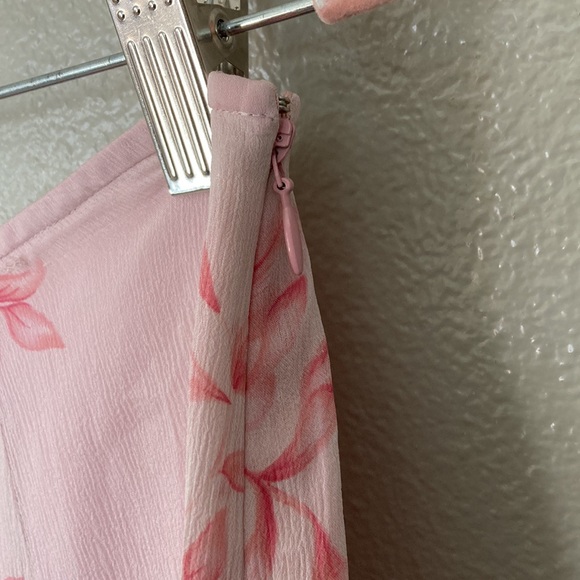 Vintage LOFT pink silk skirt - Picture 4 of 5